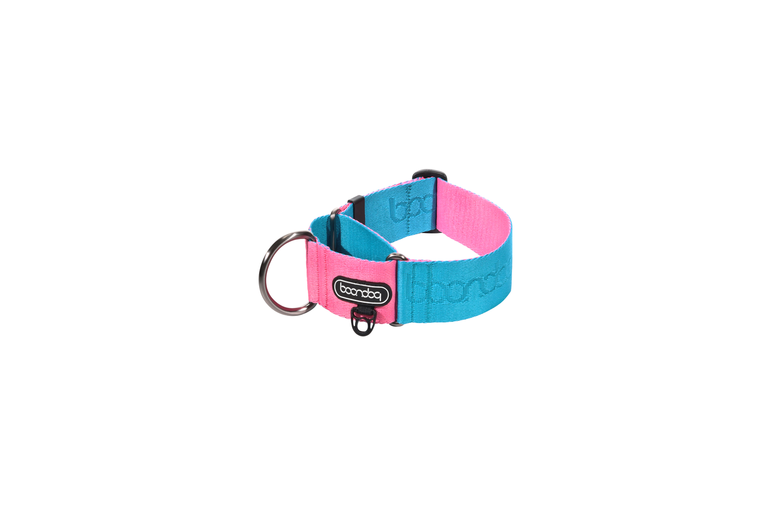 Martingale Collar Wide Aqua/Pink