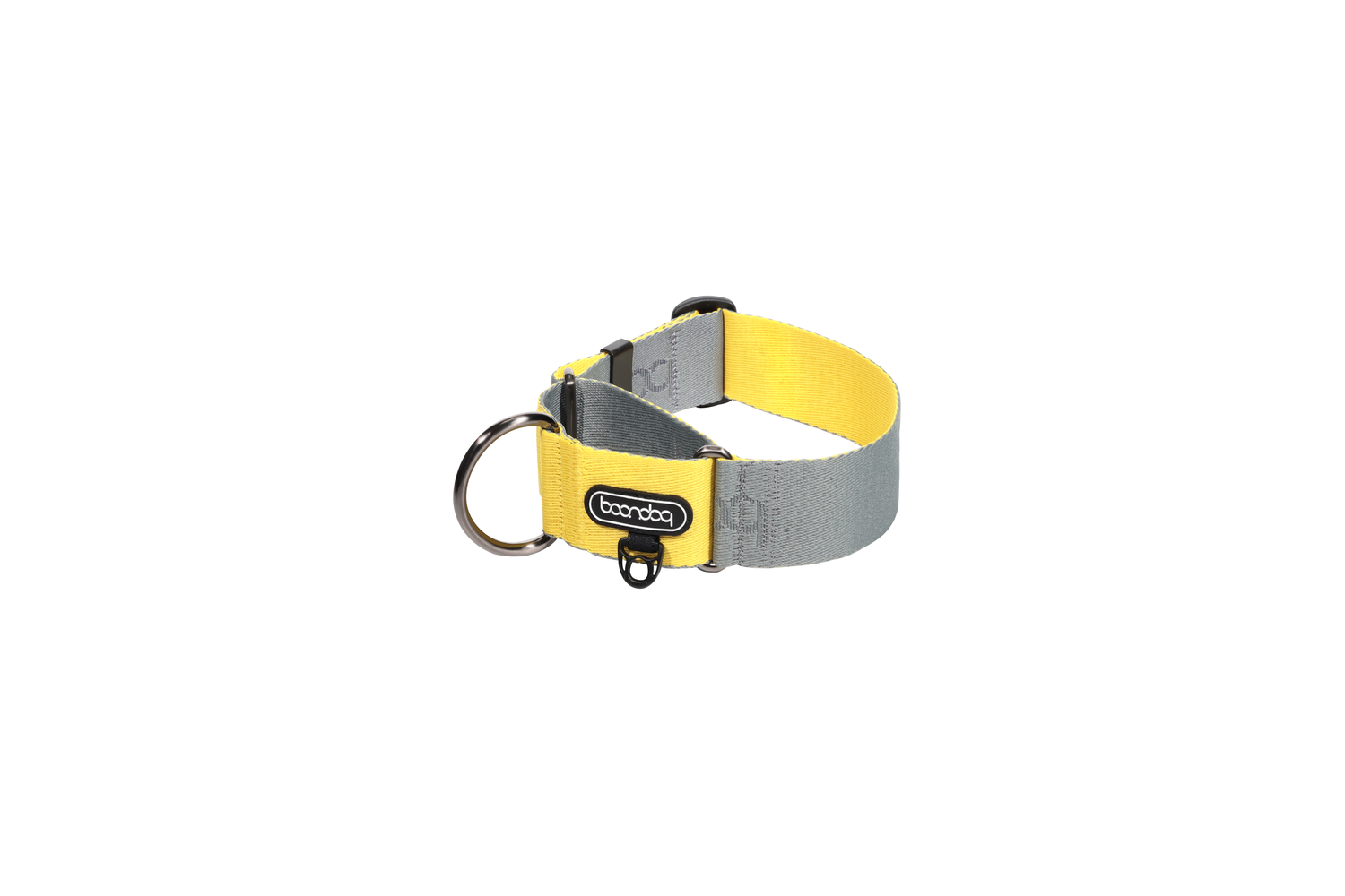 Martingale Collar Wide Gray/Lemon