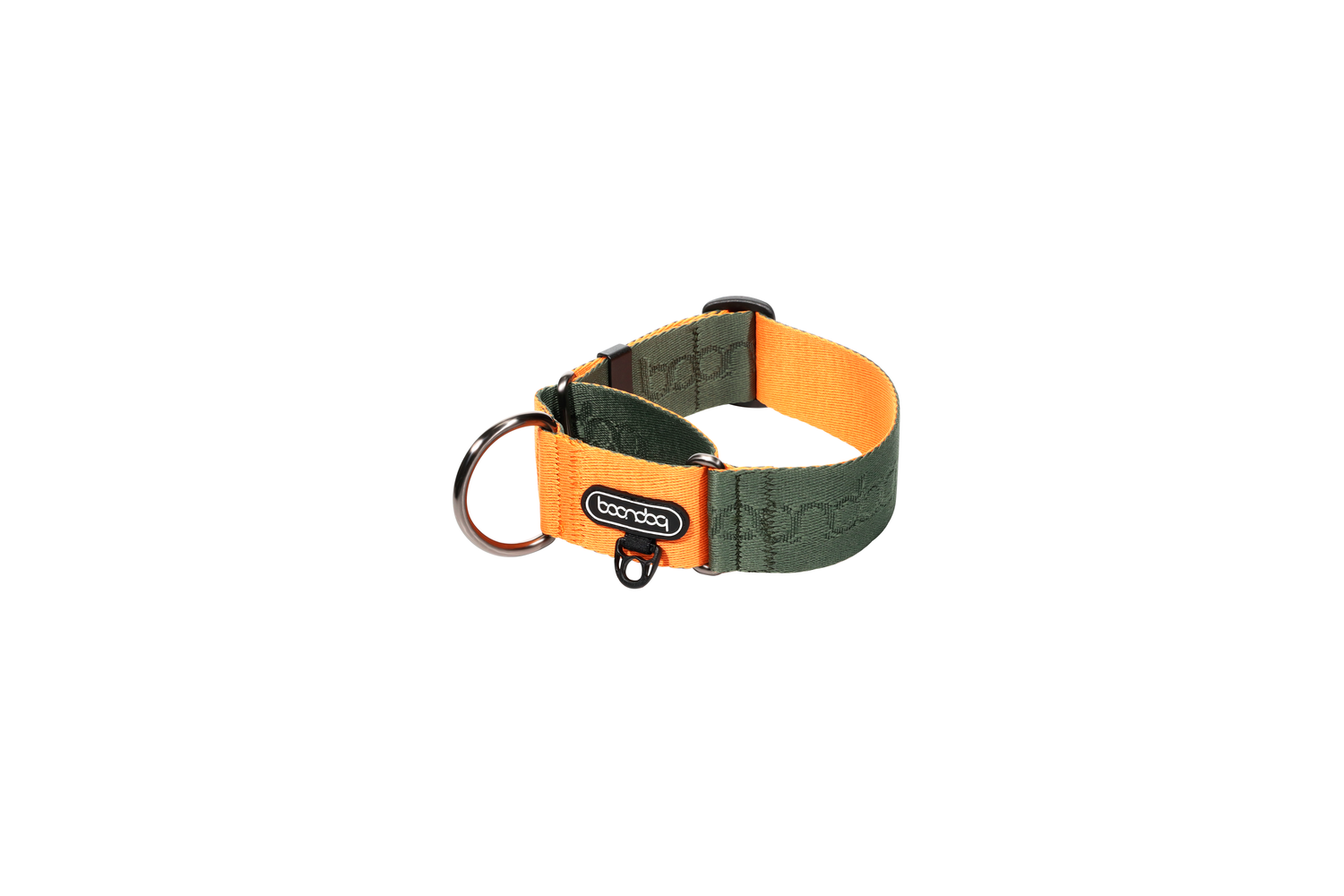 Martingale Collar Wide Khaki/Orange